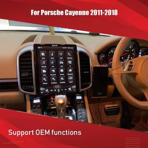 Aucar Tesla 10.4'' Screen Radio Android Car multimedia for Porsche Cayenne 2011-2016 stereo GPS Navigation DVD Player IPS