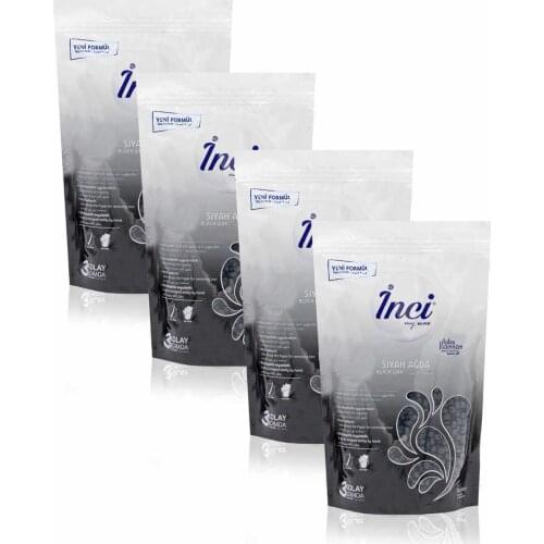 Pearl waxing Black 4 PCs 200 grams (total 800 gram) hard beads waxing, hair removal hair removal, painlessly bezsiz waxing, natural and sugar-free