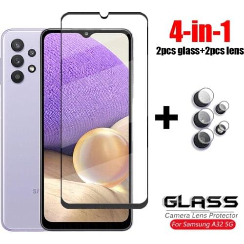 For Samsung Galaxy A32 5G Glass A52 A71 A02S A42 M02 A21 Full Cover Tempered Glass Phone Screen Protector For Samsung A32 Glass