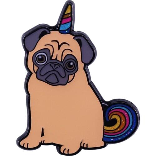 Cute Unicorn Pug Mashup Enamel Pin If you're a Philomena fan, you know her sassy self is the most magical pugicorn ever