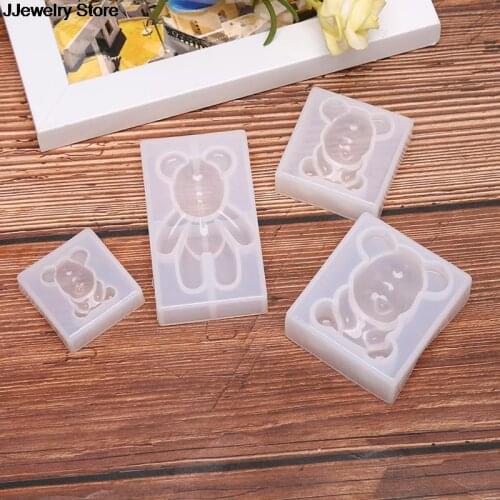 1PC Bear Type DIY Silicone Mould Resin Necklace Craft Jewellery Making Mold resin molds for jewelry