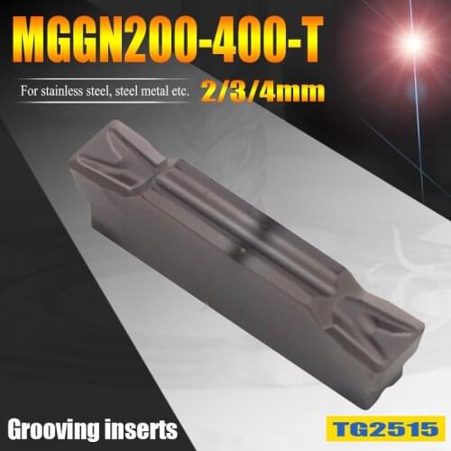 MGMN200-T MGMN300-T MGMN400-T TG2515 lathe turning cutting tools machining steel metal CNC grooving cutter inserts blade 2/3/4mm
