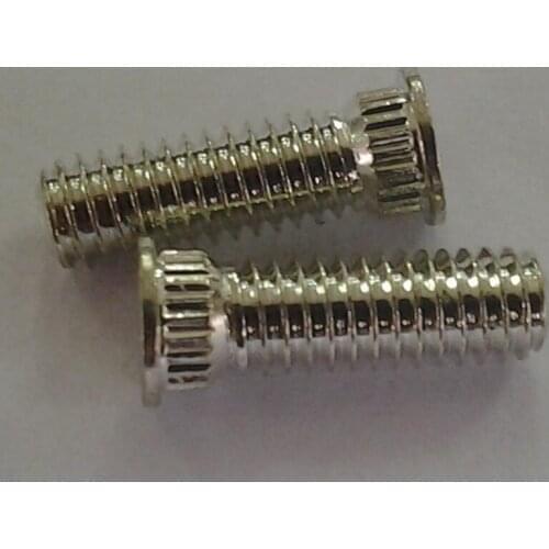 KFH-M5-6/8/10/12/15/18ET Broaching Studs,Brass ,Electro-Plated Bright Tin,Min.Sheet Thickness1.53mm,Hole Size In Sheet5mm