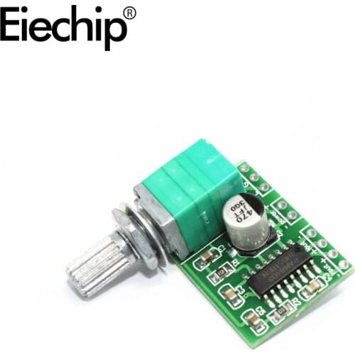 5pcs Mini PAM8403 Amplifier Module DC 5V 2 Channel USB Digital Audio Amplifier Board 2*3W Volume Control With Potentionmeter