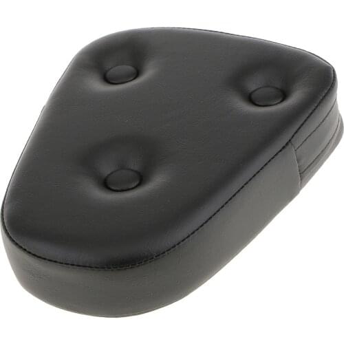 Motorcycle Bike Triangle Backrest Pad Cushion 3 Buttons For Davison