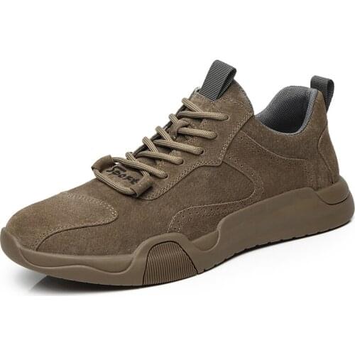 Men Leather Sneakers Mens Casual Shoes Spring High Quality Hiking Sneakers Fashion Designer Black Flats Shoes for Dropshipping