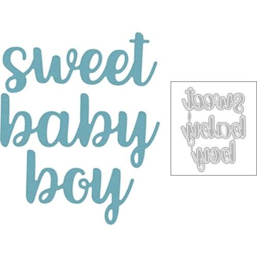 2020 New Sweet Boy English Word Metal Cutting Dies Cut For DIY Decoration Album Greeting Card Paper Scrapbooking Making No Stamp