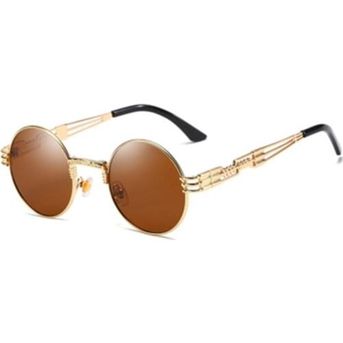 New Sunglasses Round Trend Street Shooting Frame Double Spring Glasses Frame Driving Sunshade Fashion Men And Women Sunglasses