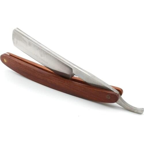 Straight Shaving Barber Razor Steel Cut Throat Knife Wood Box Gifts For Men New