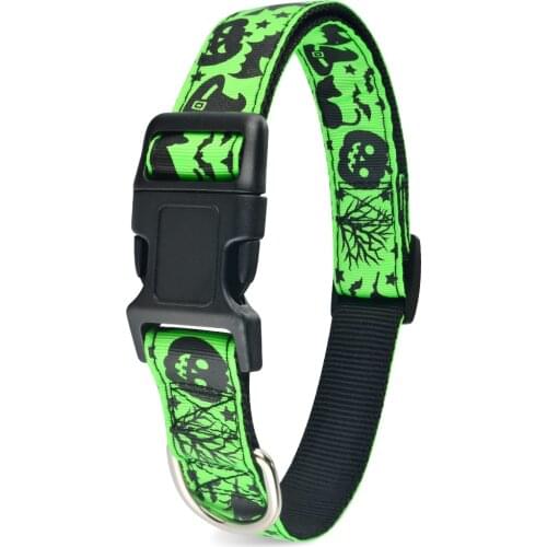 Adjustable Halloween Dog Collar Small Medium Large Male Female Pet Puppy Collar