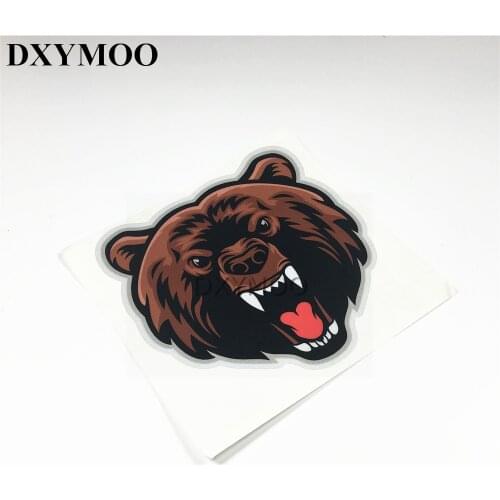 Car Styling FUNNY YELLING BEAR Car Sticker Car Window Sticker Truck SUV Door Laptop Vinyl Decal Brown Bear