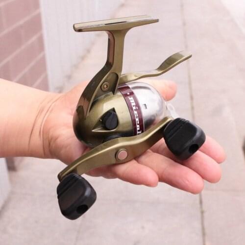 Small Size Inner Line Metal Closed Wheel Sub-Wheel Horse Mouth Wheel Ice Fishing Spinning Wheel Palm Zhongbao Fishing Reel