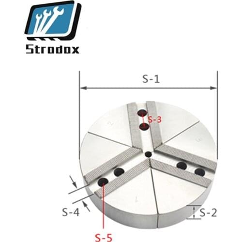 High quality Hydraulic Three-jaw Hydraulic fan-shaped chuck soft jaw lathe chuck three grip hollow three-claw hydraulic chuck