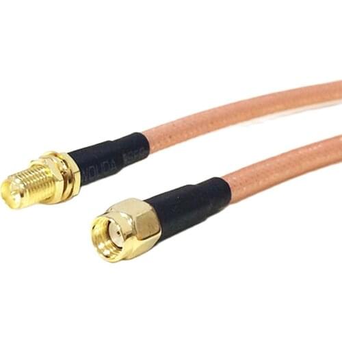WIF antenna extension Reverse RP SMA Male Plug Switch RP SMA Female Jack nut RF cable adapter RG142 1M/2M wholesale price