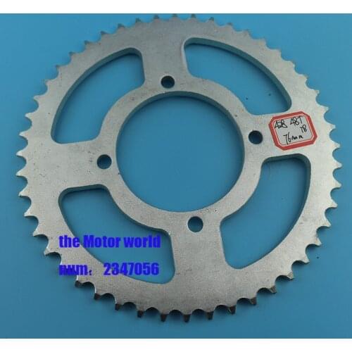 Aluminum 428 48T Tooth 76mm Rear Chain Sprocket fit ATV Quad Pit Dirt Bike Buggy Go Kart Motorcycle