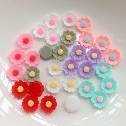10 mm Flower Resin Flat Back Wedding Decorative DIY Jewelry Decorative Nail Art Decorative 240/lot pieces free shipping