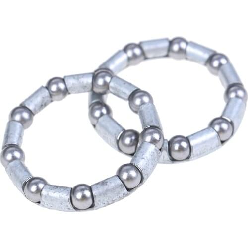 2Pcs 31mm Bicycle Bearing Bicycle Rear Wheel Axle 1/4 Inch x 9 Ball Bearing Cages Bike Cycling Shafts