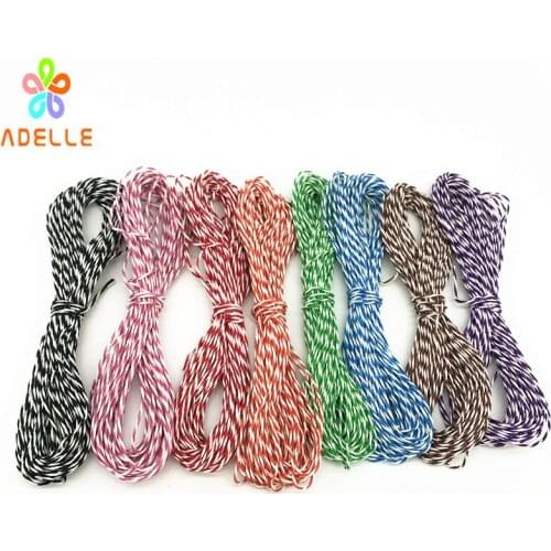 8 colors/lot 1mmx 80m polishing waxed hemp rope multicolor DIY accessory zakka necklace bracelet decorating free shipping NICE
