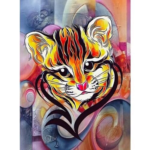 Diamond painting tiger,painting rhinestone,tiger embroidery,3d diamond embroidery