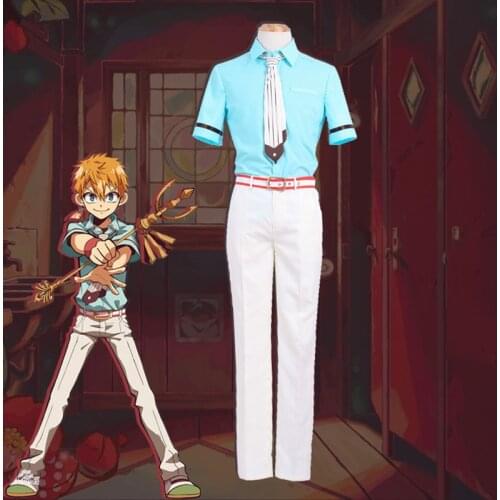 Anime Comic Toilet bound Hanako Kun Cosplay Costumes Minamoto Kou Cosplay Costume Uniforms Clothes Suits Men School Uniforms