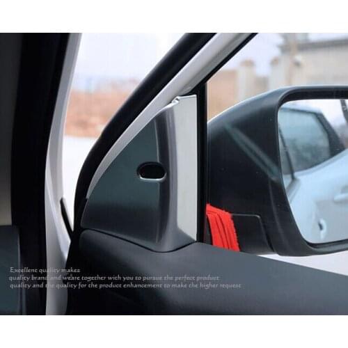 For Nissan Qashqai J11 2014-2016 ABS Pearl Chrome Interior A Pillar Cover Trim
