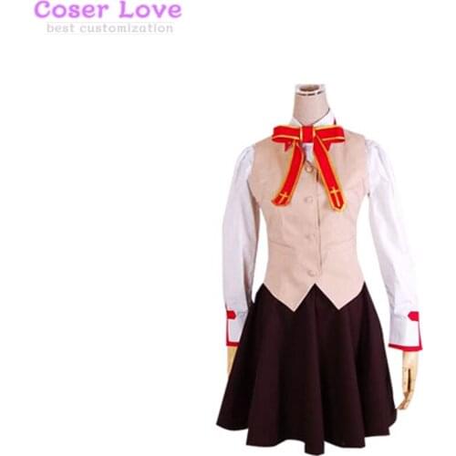 Fate Stay Night Rin Tohsaka Grils' School Uniform Cosplay Costume Stage Performence Clothes