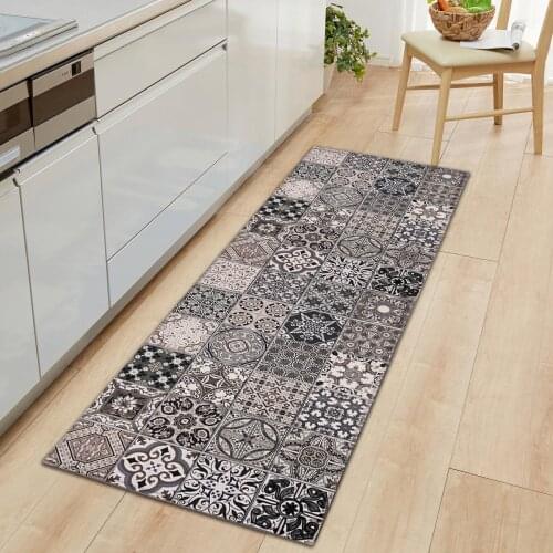 Flannel Kitchen Mat Carpet Doormats Non-slip Entrance Door Mat Soft Rugs Carpet In The Living Room Short Plush Mats for Bathroom
