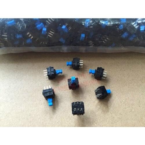 [VK] South Korea import self locking LOCK switch 10*10*14.5mm double row 6 foot feet push switch with lock button