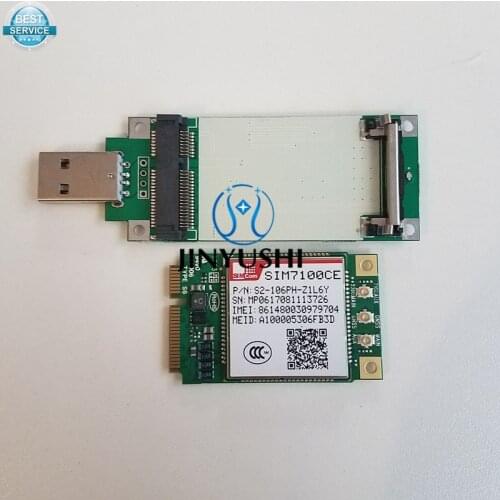 JINYUSHI For SIM7100CE+USB adapter Mini Pcie 4G 100% New&Original TDD-LTE/FDD-LTE/WCDMA Embedded quad-band module in the stock