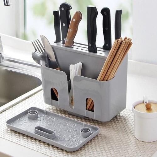 Multifunctional Knife Holder Organizer Knife Fork Spoon Stand Cutting Board Tableware Cutlery Storage Kitchen Knives Accessories