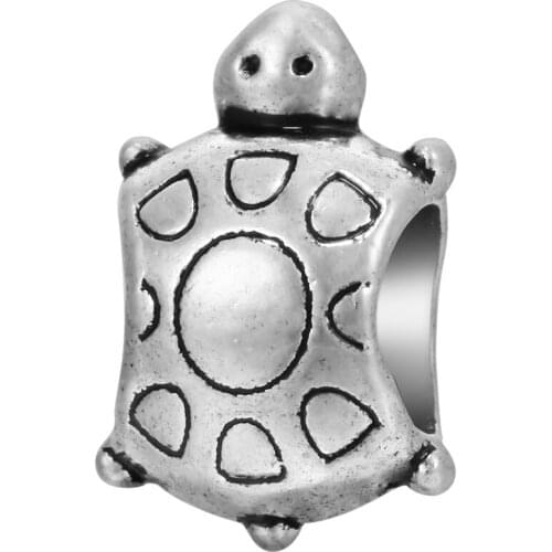 Cartoon Tortoise Design Hot Sale Charm Beads Fashion Gift Fit Womens Bracelets Charms Trendy Jewelry Wholesale Cute Bead