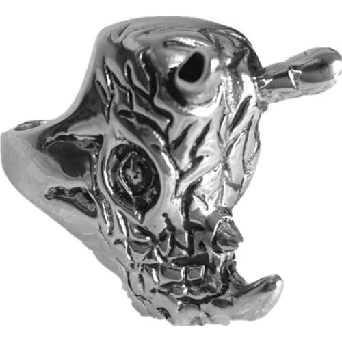 New Restoration of Mans Titanium Steel Ring Mans Overbearing Steel Ring, Silver Bullhead Mens Ring, Rhino Fashion Jewelry