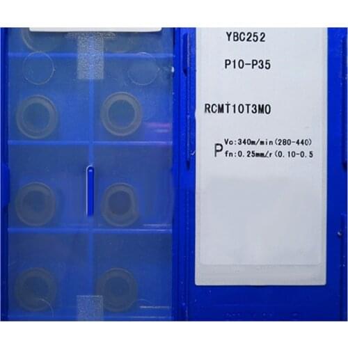Original RCMT10T3MO RCMT1204MO RCMT1606MO YBC252 RCMT10T3 RCMT1204 RCMT1606 RCMT Carbide Cutting Inserts CNC Lahte Cutter