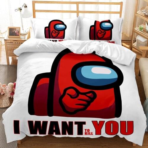 Game cartoon home quilt cover (including pillowcase) single double bed boys and girl room decoration