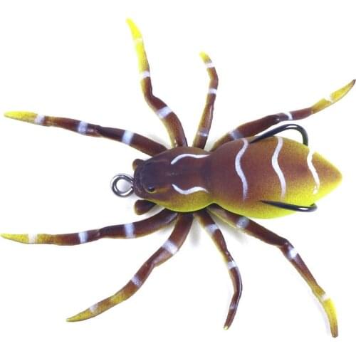 8cm/7g Spider Lure Bait high quality Advanced Bionic Bait Realistic Soft Bait Sharp fishing lures