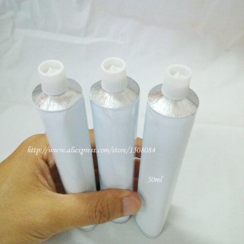 Wholesale 100pcs 50ml Aluminum Empty Toothpaste Tubes w/ Needle Cap unsealed