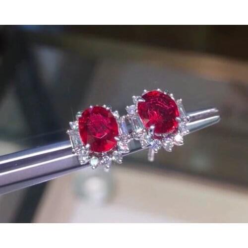 Natural Emerald Ruby Earrings, Trendy Jewelry Earrings, Natural Gemstones, Simple Earrings, The Worlds Top Five Gems