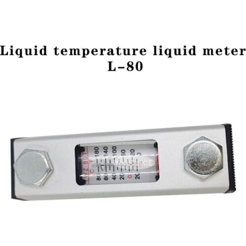 Liquid temperature liquid gauge hydraulic oil tank liquid level gauge water level gauge oil level gauge with thermometer L-80