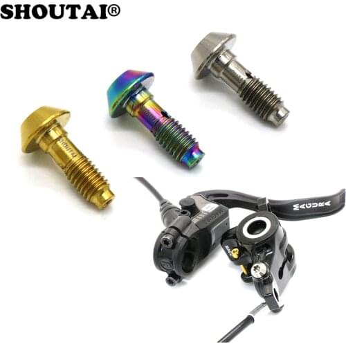 Bike TC4 Titanium Alloy Hydraulic Disc Exhaust Screw For Magura Bicycle Brake Clip Oil Filling Bleed Bolts Bike Accessories