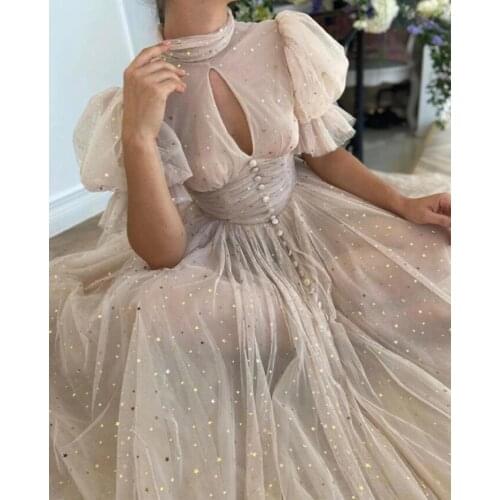 Wanzee4U Women's Evening Dresses Below The Knee