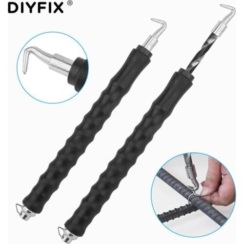 1Pc Semi-automatic Rebar Hook Straight Pulling Wire Tie Strapping Artifact Steel Bar Rebar Tier Construction Site Winding Tool