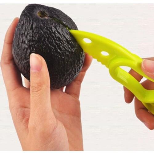 Plastic 3 in 1 Avocado Slicer Multifunction Avocado Shea Corer Butter Peeler Fruit Cutter Pulp Separator Knife Kitchen Tools