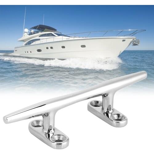 6 Inch 8 Inch 10 Inch 12 Inch Marine 316 Stainless Steel Mooring Cleat for Boat Yacht Bollard Mooring Dock Deck Rope Cleat