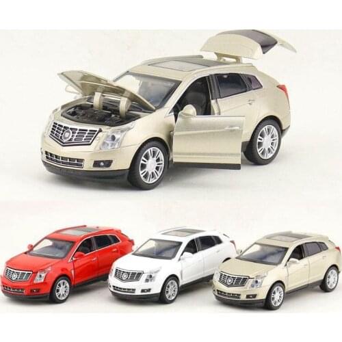 Free Shipping/Diecast Toy Model/1:32 Scale/Cadillac SRX SUV Sport Car/Pull Back/Sound & Light/Educational Collection/Gift/Kid