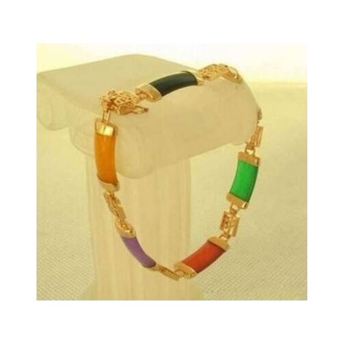Free shipping FASHION CHARMING 18KGP stone COLORFUL stone BRACEL