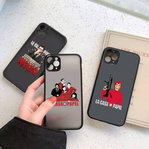 Money Heist Phone Case For iphone 12 11 7 8 plus mini x xs xr pro max matte transparent cover