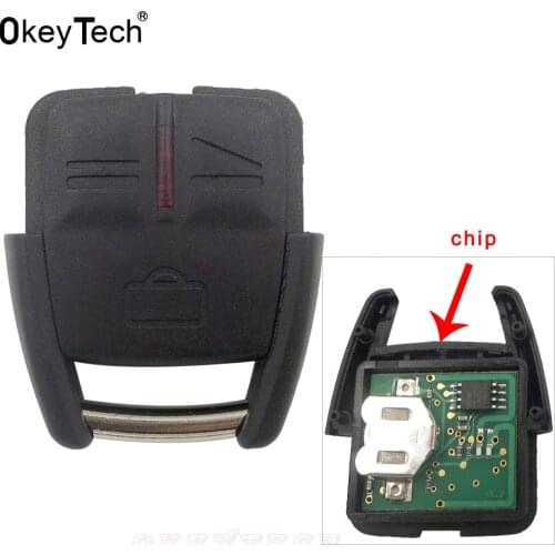 OkeyTech 3 Buttons Remote Key Fob Case Shell Replacement for Vauxhall Opel Vectra Astra Omega Signum Car-Styling Car Key Cover