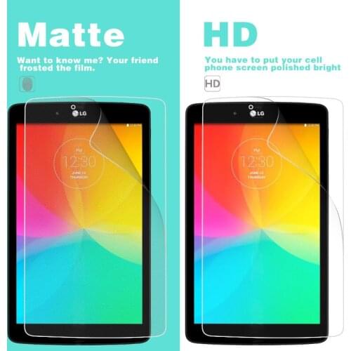 HD Clear Glossy Film For LG G Pad 8.0 V480 8 in Matte Film Anti-Fingerprint Anti-Glare Screen Protector Film Cover Shell