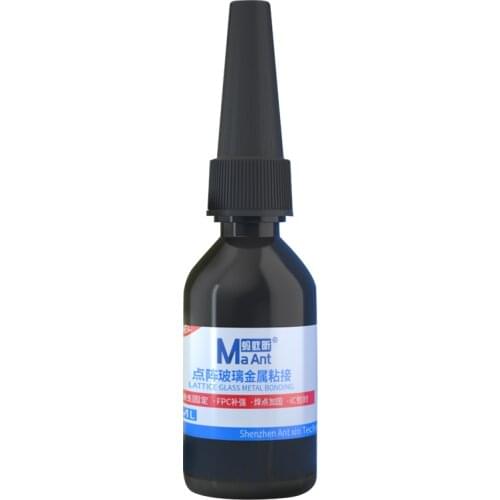 Adhesive UV Curing Adhesive Crystal Glass Metal Bonding Special Glue for Dot Matrix Face Glass 10ml