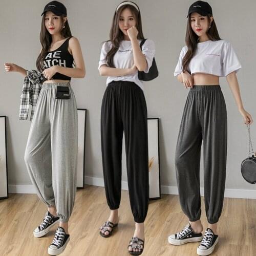 Korean Pants Bell Bottom Pants Womens Clothing Women Sweatpants Sweatpants Punk